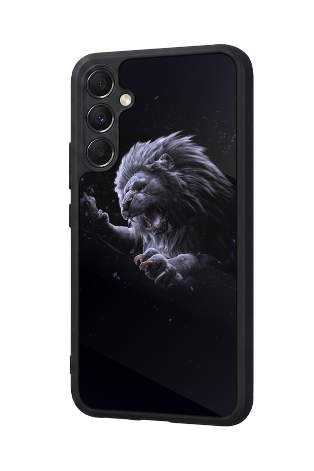 Samsung Galaxy M34 Uyumlu Aslan Tasarımlı Glossy Premium Kılıf