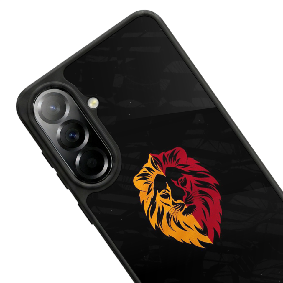 Samsung Galaxy A37 Uyumlu Aslan Tasarımlı Glossy Premium Kılıf