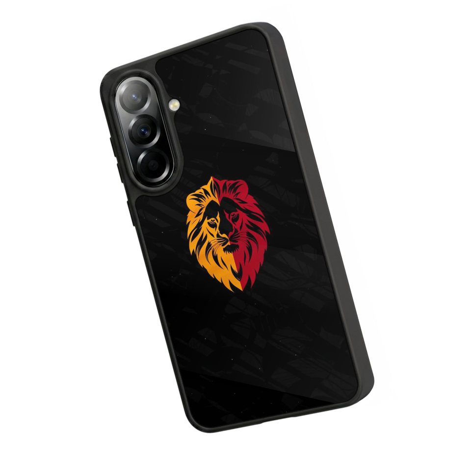 Samsung Galaxy A37 Uyumlu Aslan Tasarımlı Glossy Premium Kılıf