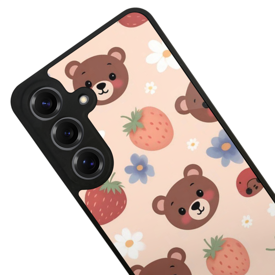 Samsung Galaxy S25 Uyumlu Ayı Tasarımlı Glossy Premium Kılıf