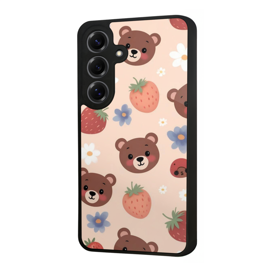 Samsung Galaxy S25 Uyumlu Ayı Tasarımlı Glossy Premium Kılıf