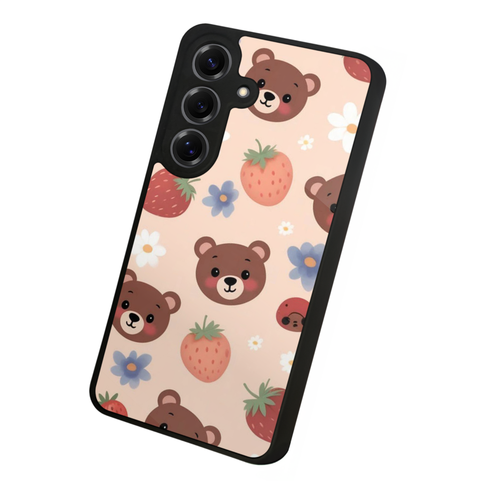 Samsung Galaxy S25 Uyumlu Ayı Tasarımlı Glossy Premium Kılıf