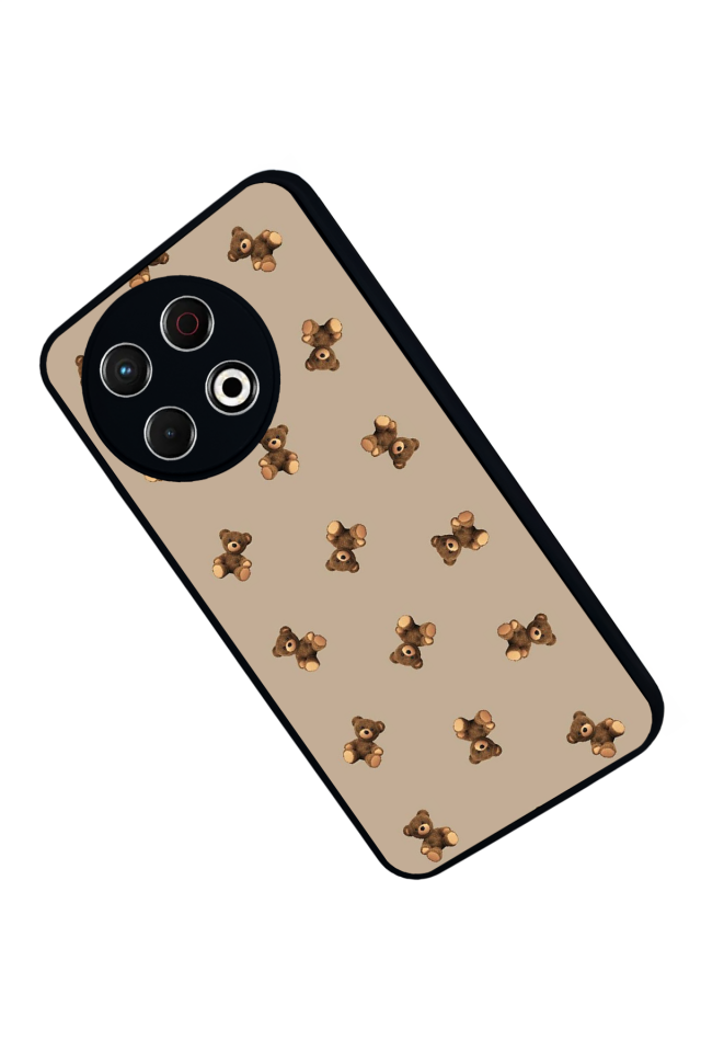 Tecno Spark 30 Pro Uyumlu Ayı Tasarımlı Glossy Premium Kılıf