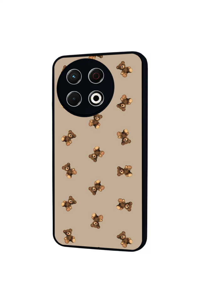 Tecno Spark 30 Pro Uyumlu Ayı Tasarımlı Glossy Premium Kılıf