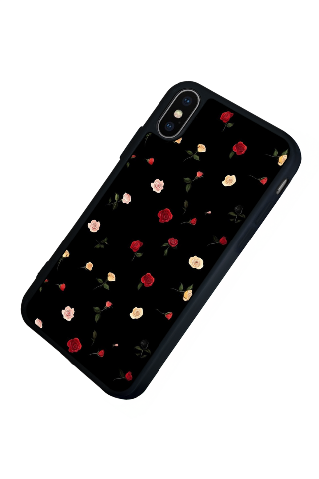 iPhone XS Max Uyumlu Floral Tasarımlı Glossy Premium Kılıf