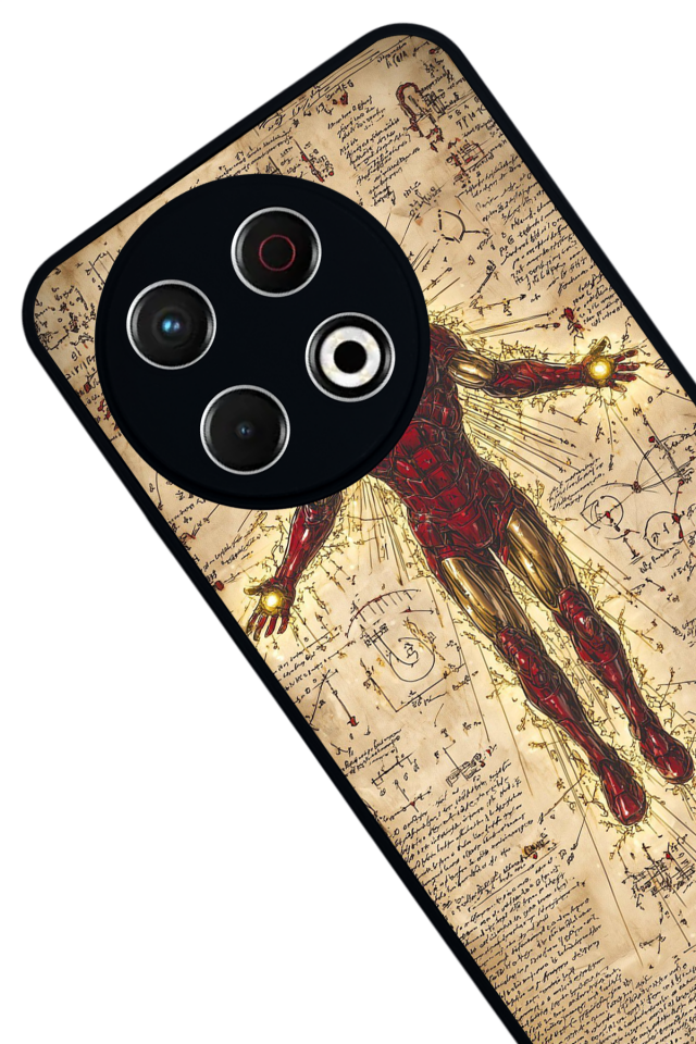 Tecno Spark 30 Pro Uyumlu Iron Man ( Demir Adam ) Tasarımlı Glossy Premium Kılıf