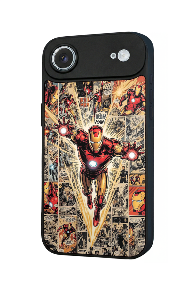 iPhone 17 Air Uyumlu Iron Man ( Demir Adam ) Tasarımlı Glossy Premium Kılıf