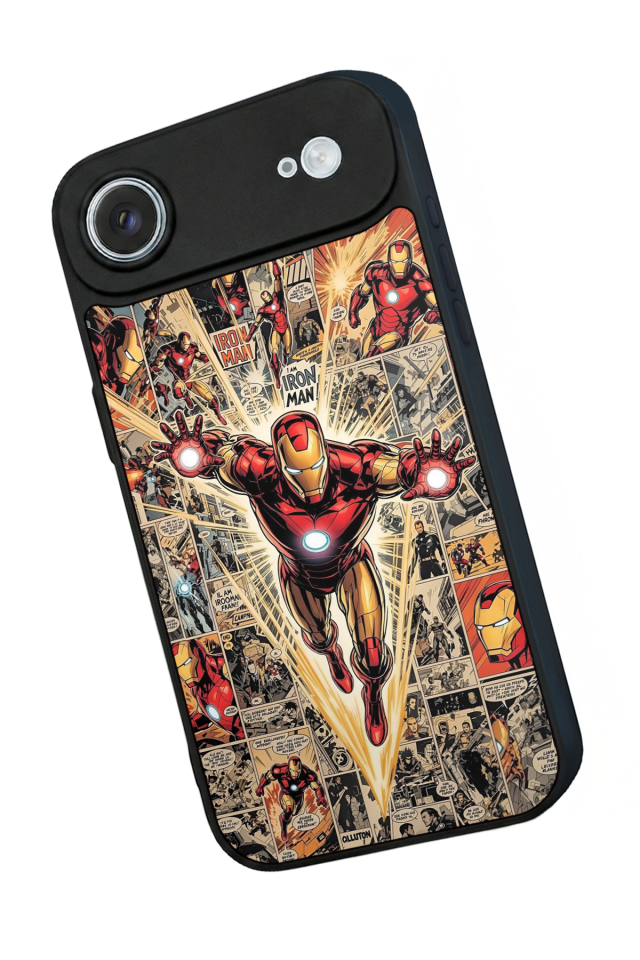 iPhone 17 Air Uyumlu Iron Man ( Demir Adam ) Tasarımlı Glossy Premium Kılıf