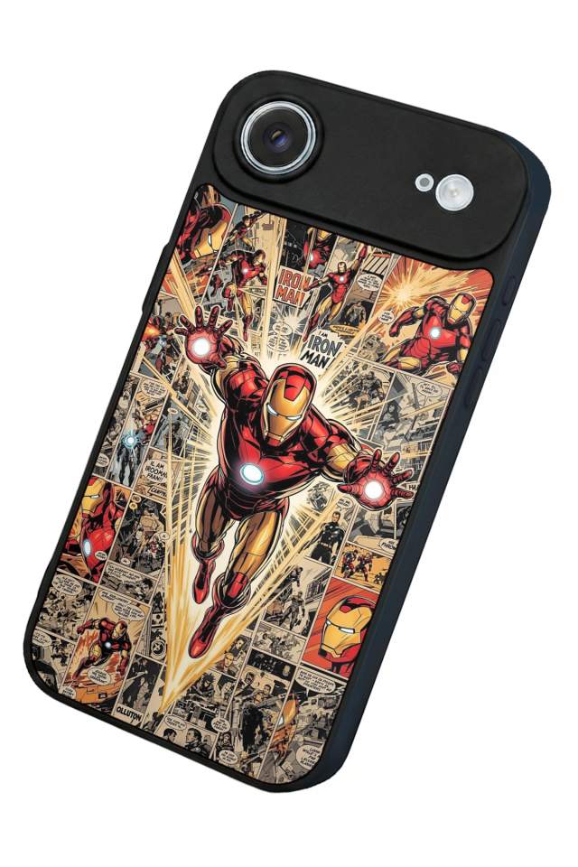 iPhone 17 Air Uyumlu Iron Man ( Demir Adam ) Tasarımlı Glossy Premium Kılıf