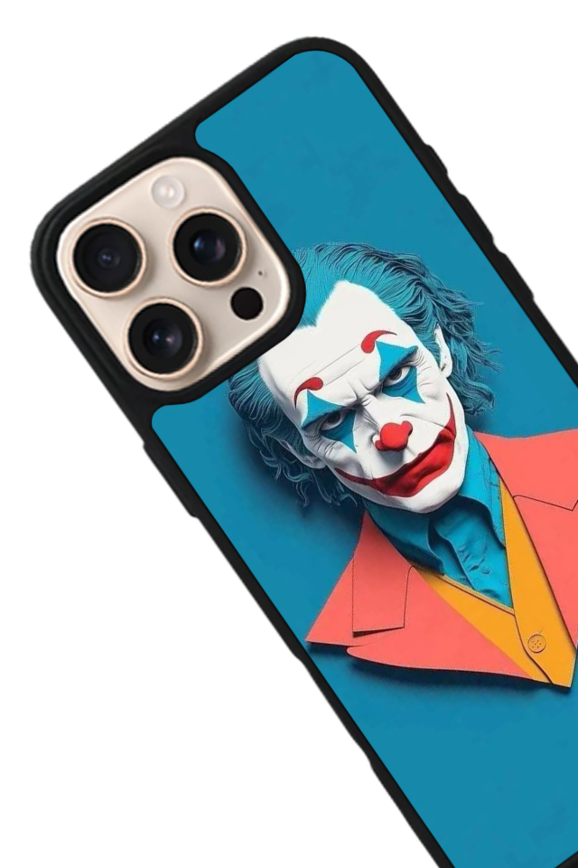 iPhone 16 Pro Uyumlu Joker Tasarımlı Glossy Premium Kılıf