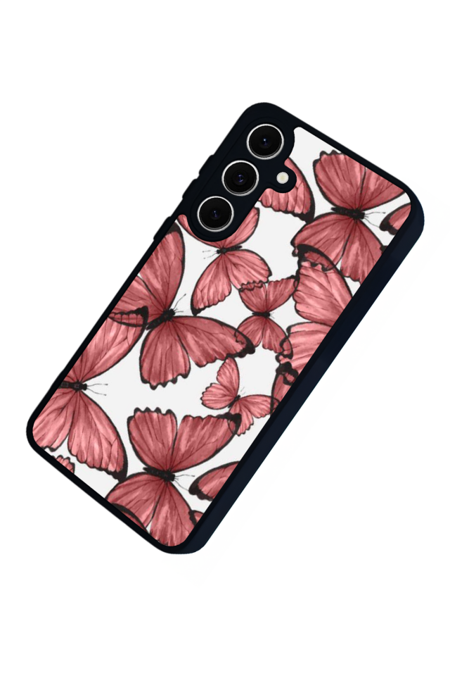Samsung Galaxy S24 FE Uyumlu Kelebek Tasarımlı Glossy Premium Kılıf