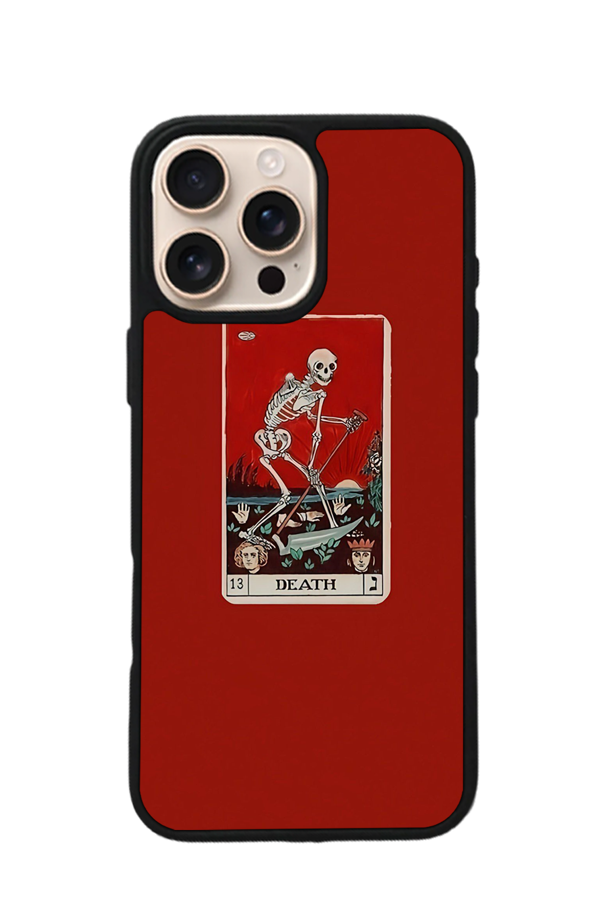 iPhone 16 Pro Max Uyumlu Kirmizi Tasarımlı Glossy Premium Kılıf