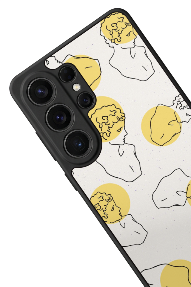 Samsung Galaxy S26 Ultra Uyumlu Line Art Tasarımlı Glossy Premium Kılıf