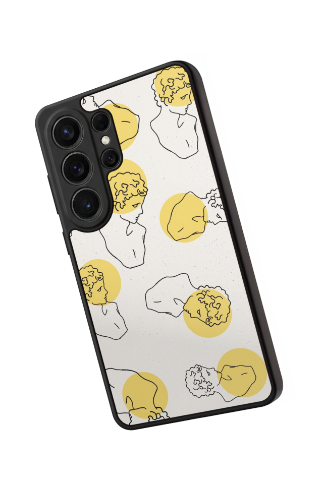 Samsung Galaxy S26 Ultra Uyumlu Line Art Tasarımlı Glossy Premium Kılıf