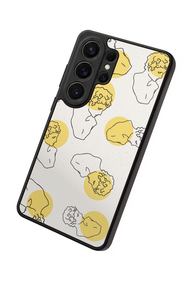 Samsung Galaxy S26 Ultra Uyumlu Line Art Tasarımlı Glossy Premium Kılıf