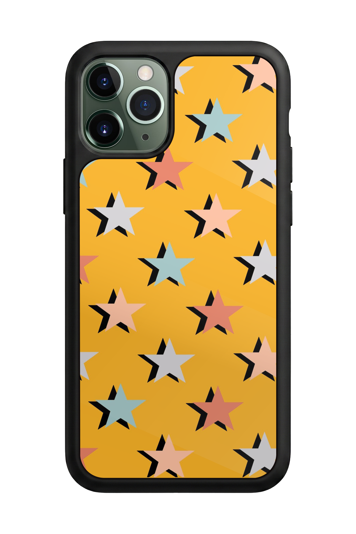 iPhone 11 Pro Uyumlu Retro Yildizlar Tasarımlı Glossy Premium Kılıf