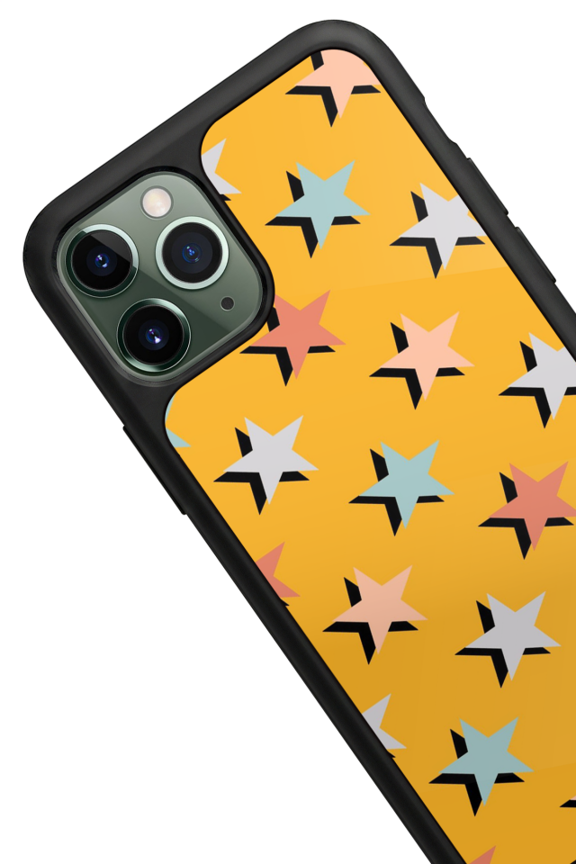 iPhone 11 Pro Uyumlu Retro Yildizlar Tasarımlı Glossy Premium Kılıf