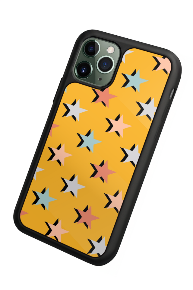 iPhone 11 Pro Uyumlu Retro Yildizlar Tasarımlı Glossy Premium Kılıf