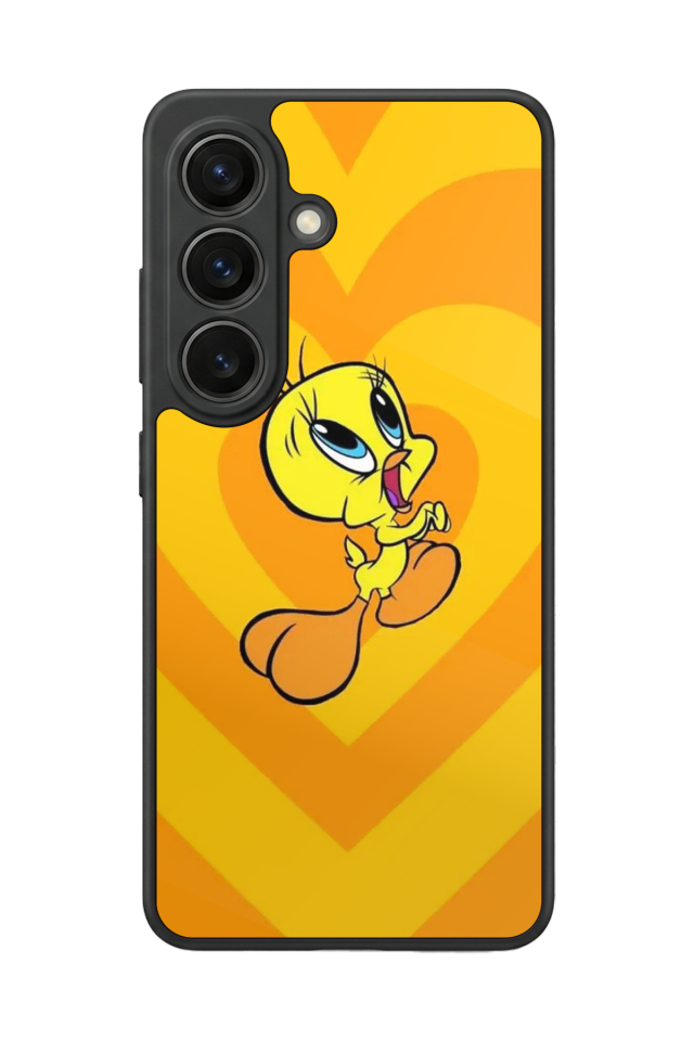 Samsung Galaxy S26 Uyumlu Tweety Tasarımlı Glossy Premium Kılıf