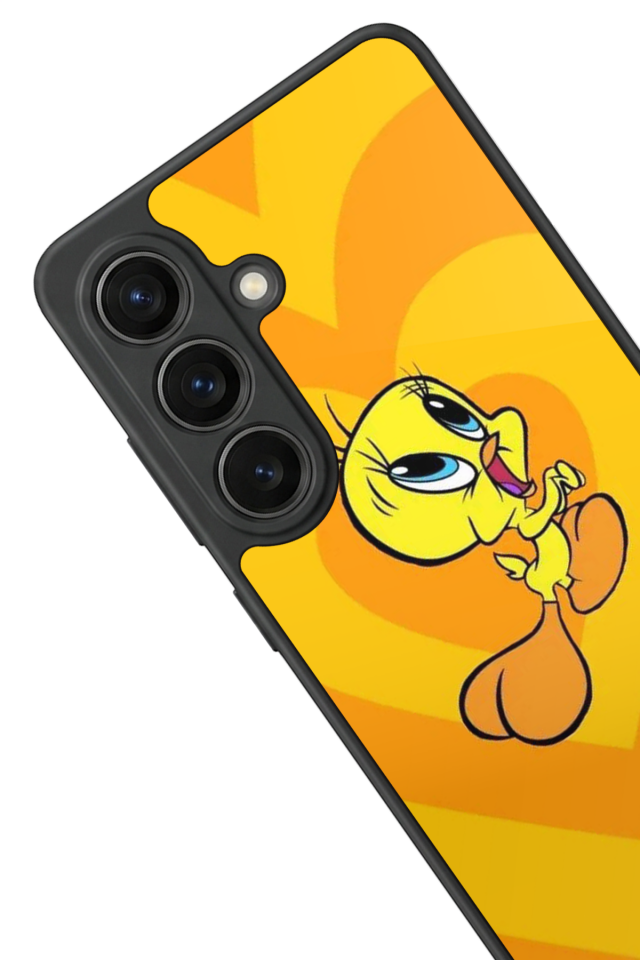 Samsung Galaxy S26 Uyumlu Tweety Tasarımlı Glossy Premium Kılıf