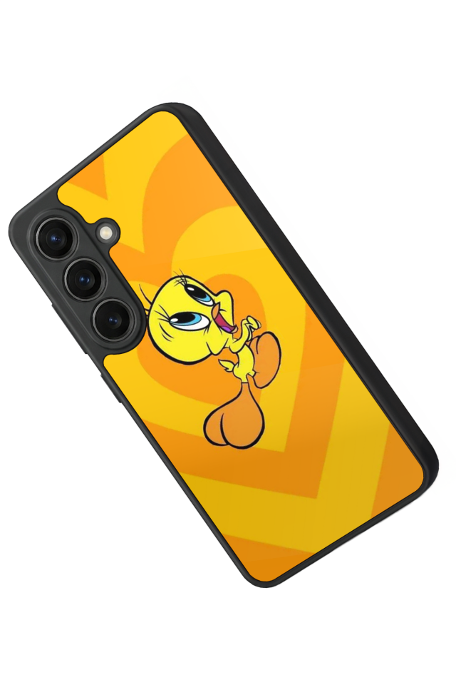 Samsung Galaxy S26 Uyumlu Tweety Tasarımlı Glossy Premium Kılıf