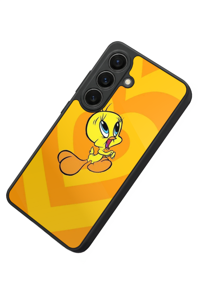 Samsung Galaxy S26 Uyumlu Tweety Tasarımlı Glossy Premium Kılıf