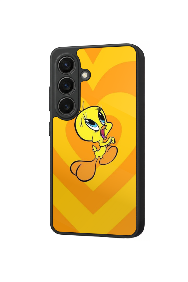 Samsung Galaxy S26 Uyumlu Tweety Tasarımlı Glossy Premium Kılıf
