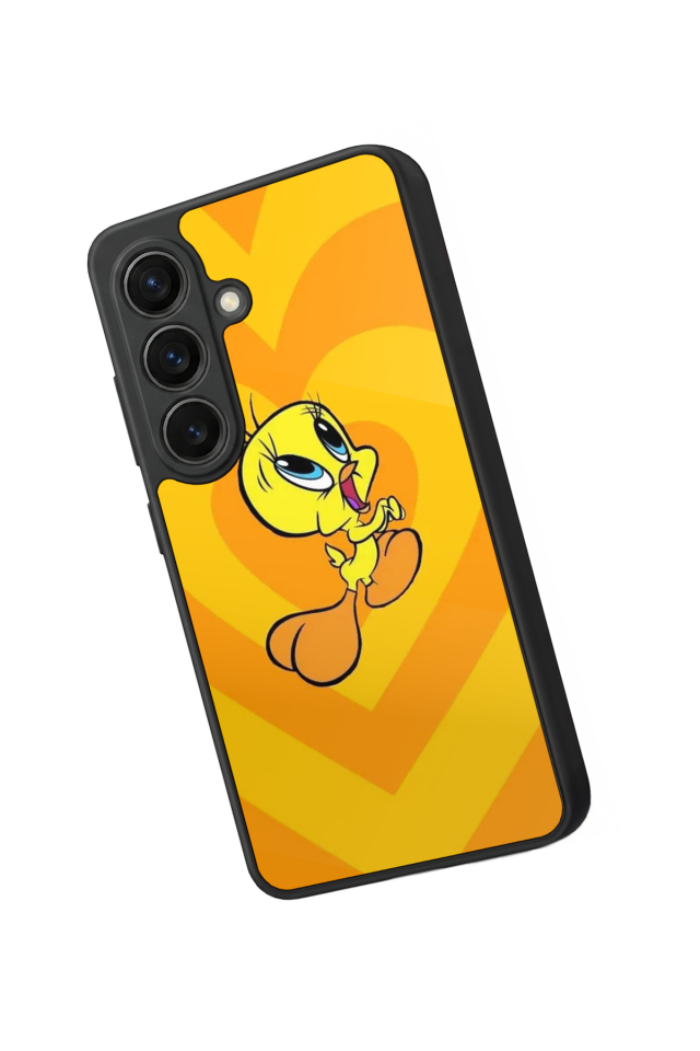 Samsung Galaxy S26 Uyumlu Tweety Tasarımlı Glossy Premium Kılıf