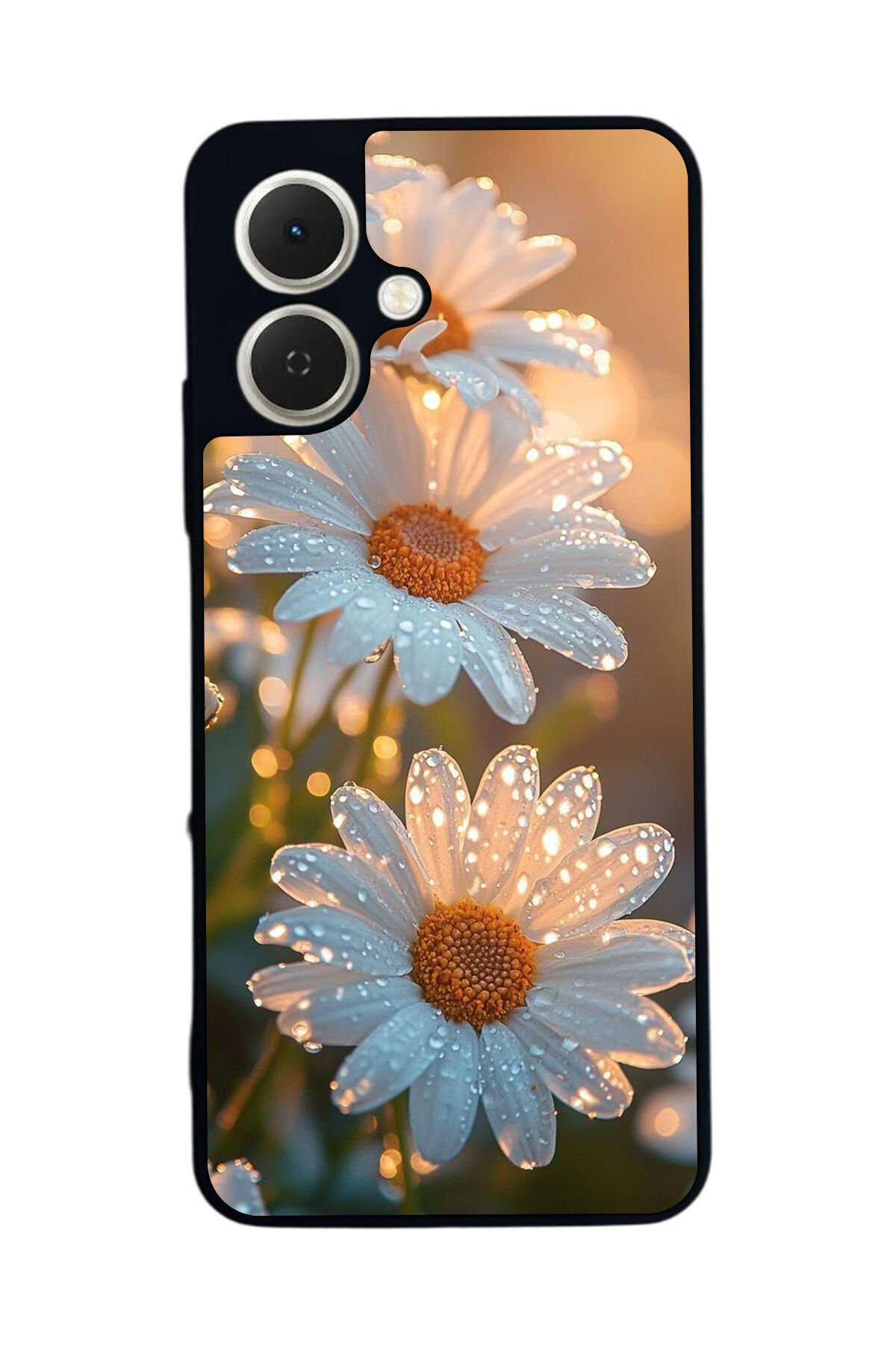 Tecno Spark GO 2 Uyumlu Cicek Tasarımlı Glossy Premium Kılıf