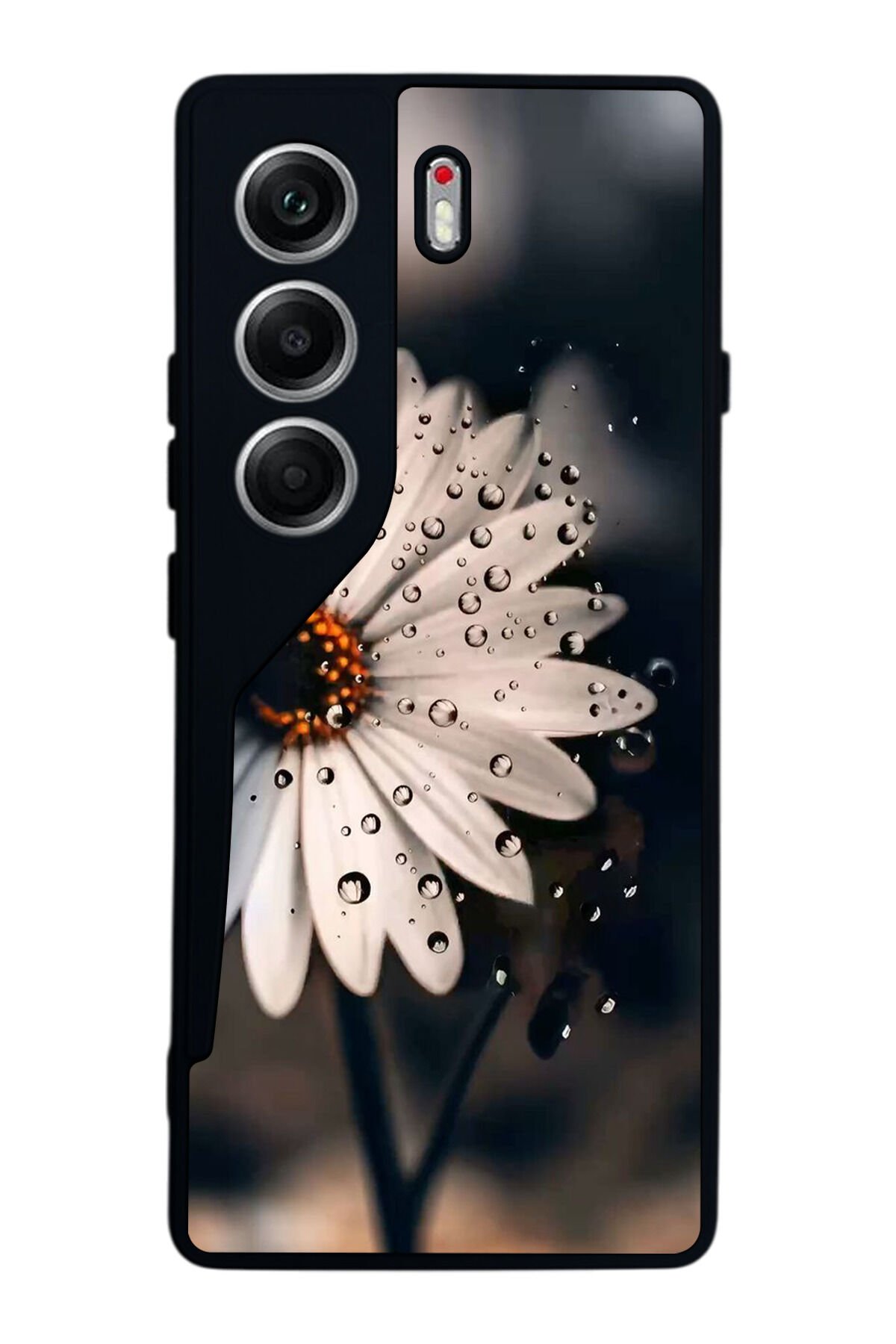 Tecno Camon 40 Uyumlu Cicek Tasarımlı Glossy Premium Kılıf