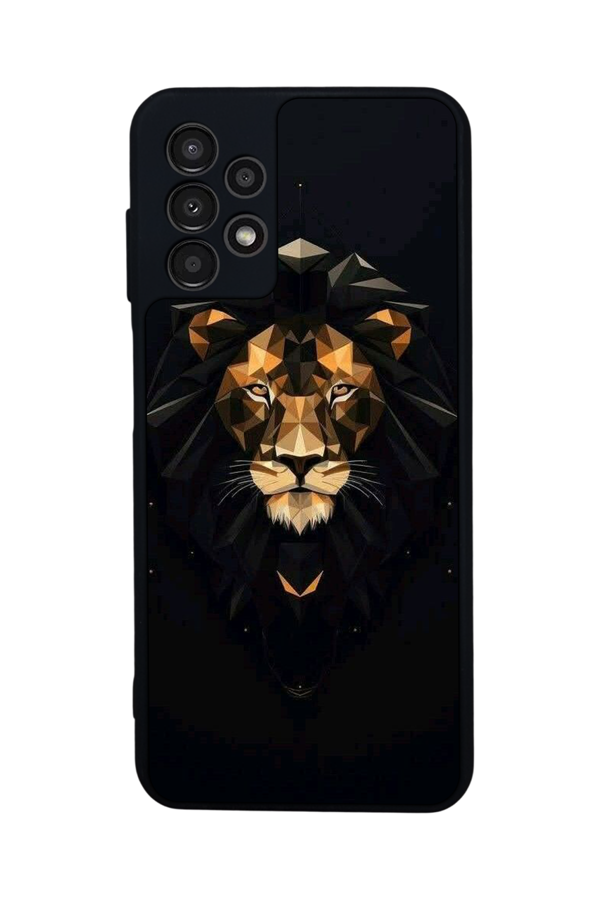 Samsung Galaxy A13 Uyumlu Aslan Tasarımlı Glossy Premium Kılıf