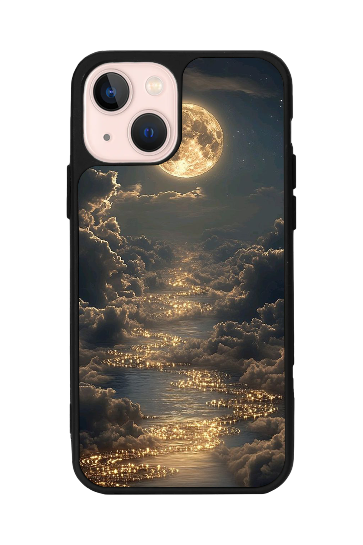 iPhone 15 Plus Uyumlu Ay Tasarımlı Glossy Premium Kılıf