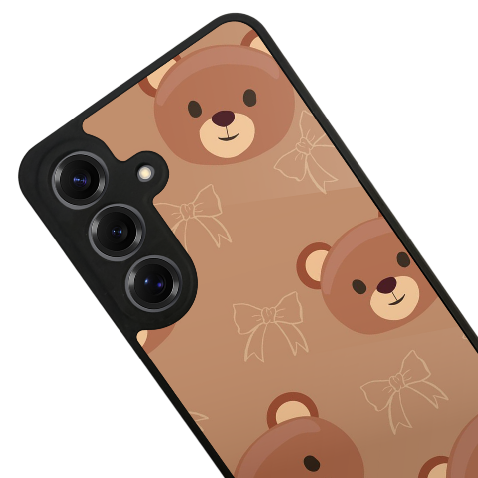 Samsung Galaxy S25 Uyumlu Ayı Tasarımlı Glossy Premium Kılıf