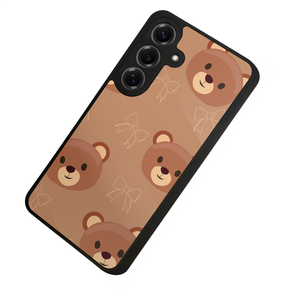 Samsung Galaxy S25 Uyumlu Ayı Tasarımlı Glossy Premium Kılıf