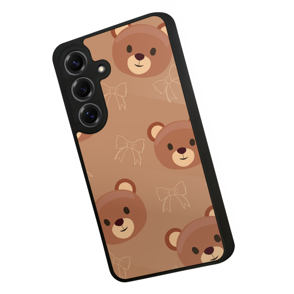 Samsung Galaxy S25 Uyumlu Ayı Tasarımlı Glossy Premium Kılıf