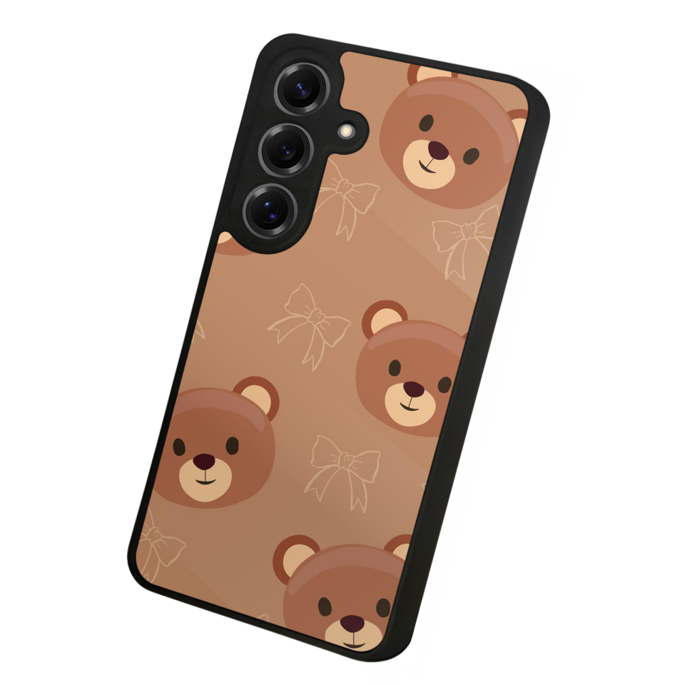 Samsung Galaxy S25 Uyumlu Ayı Tasarımlı Glossy Premium Kılıf