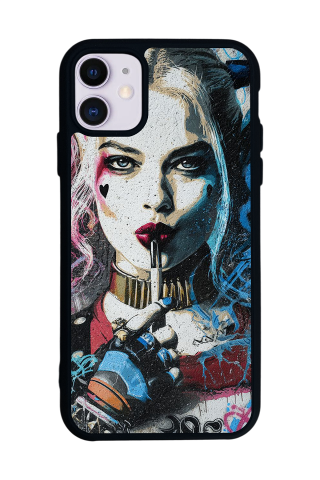 iPhone 11 Uyumlu HarleyQueen Tasarımlı Glossy Premium Kılıf