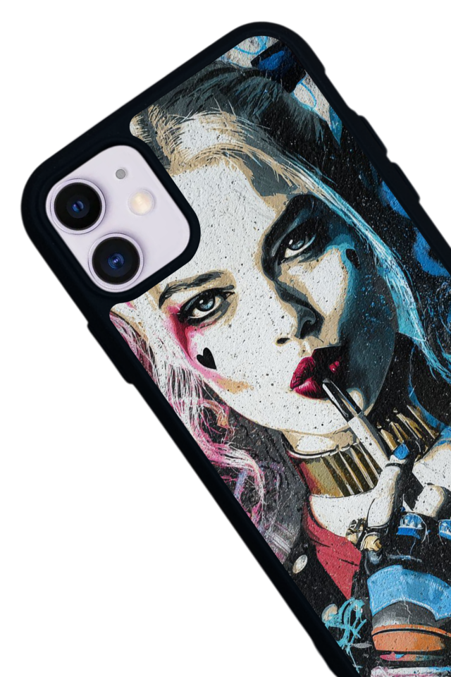 iPhone 11 Uyumlu HarleyQueen Tasarımlı Glossy Premium Kılıf