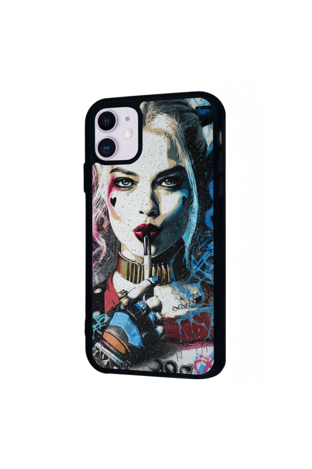 iPhone 11 Uyumlu HarleyQueen Tasarımlı Glossy Premium Kılıf