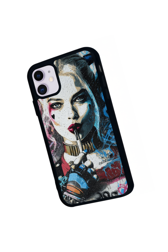 iPhone 11 Uyumlu HarleyQueen Tasarımlı Glossy Premium Kılıf