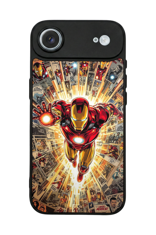 iPhone 17 Air Uyumlu Iron Man ( Demir Adam ) Tasarımlı Glossy Premium Kılıf