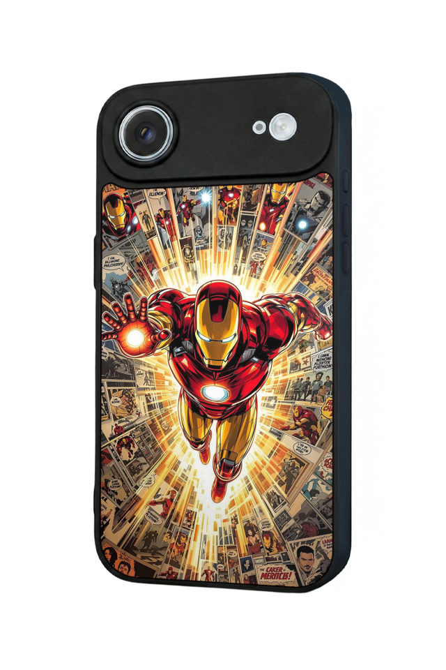 iPhone 17 Air Uyumlu Iron Man ( Demir Adam ) Tasarımlı Glossy Premium Kılıf