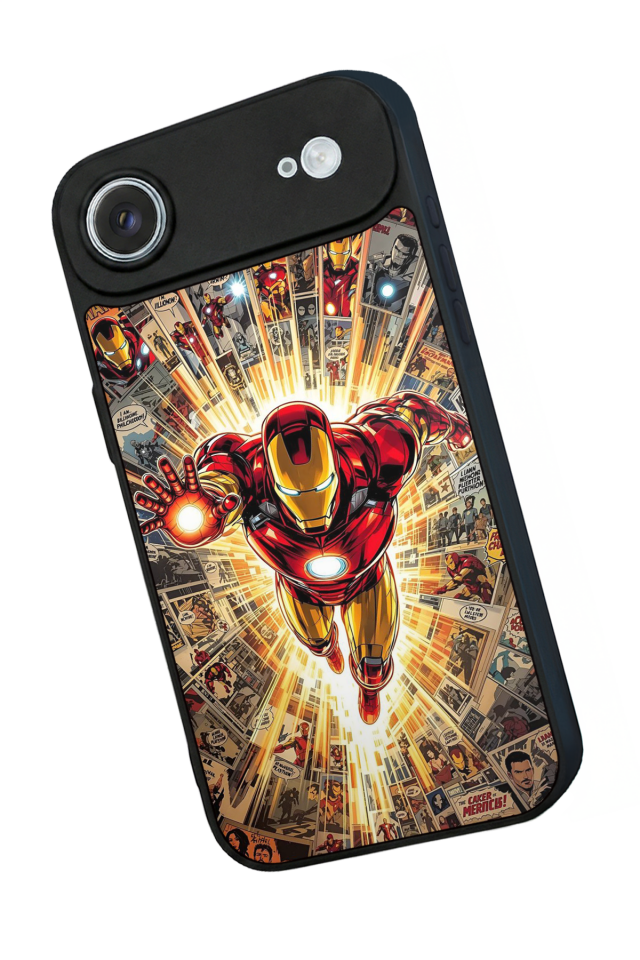 iPhone 17 Air Uyumlu Iron Man ( Demir Adam ) Tasarımlı Glossy Premium Kılıf