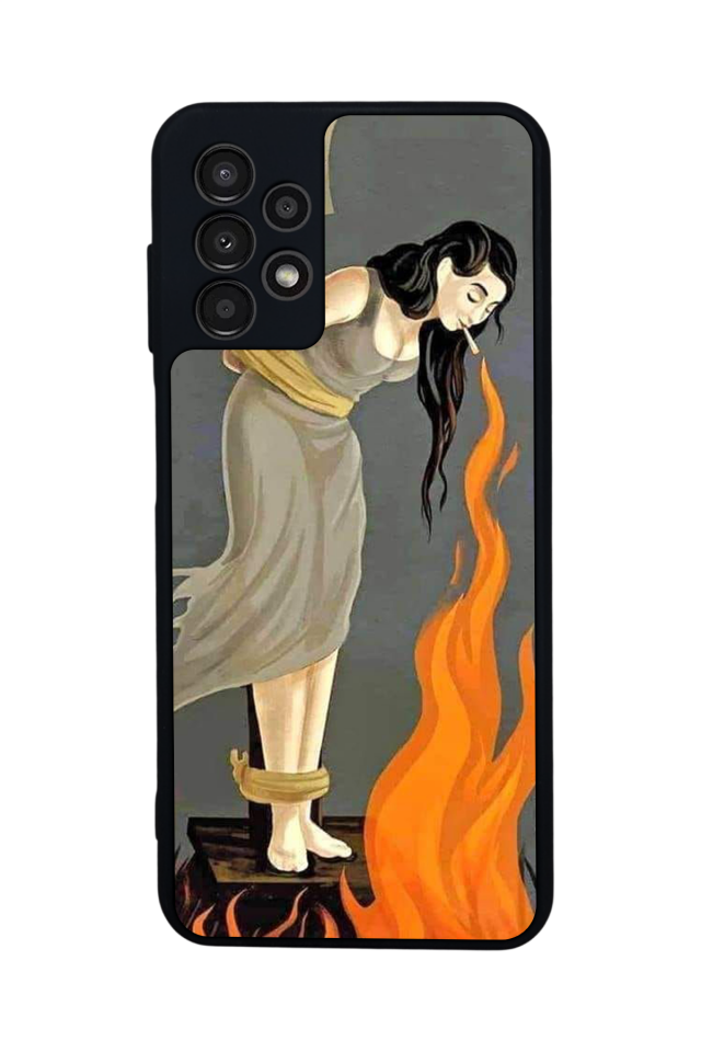 Samsung Galaxy A23 Uyumlu Kalp Love Tasarımlı Glossy Premium Kılıf