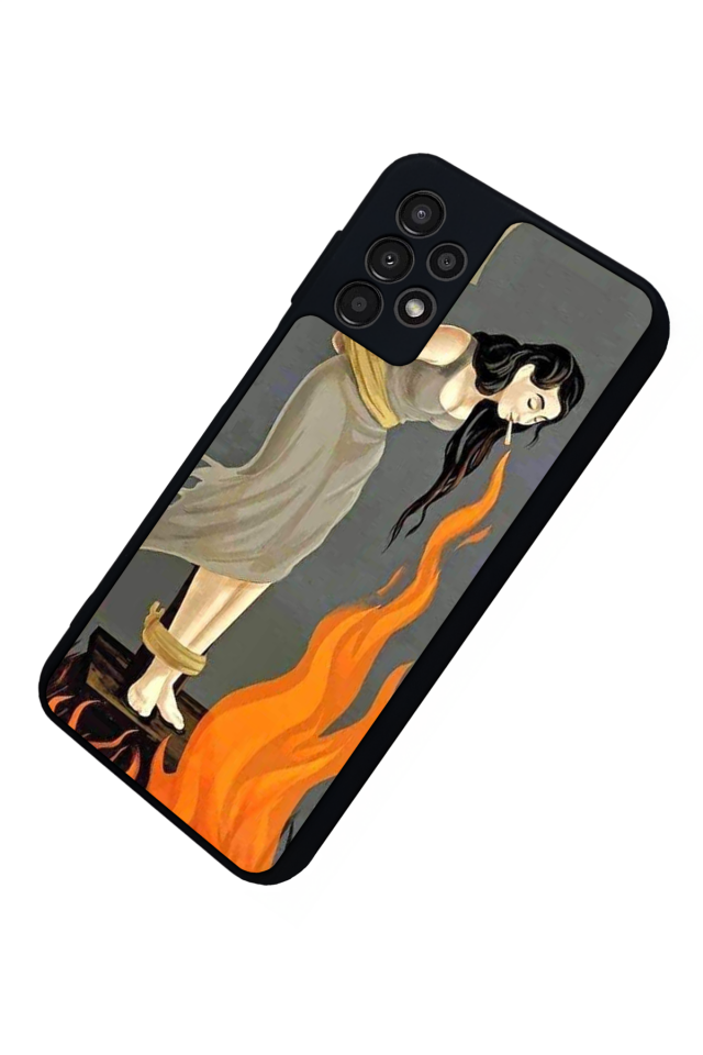 Samsung Galaxy A23 Uyumlu Kalp Love Tasarımlı Glossy Premium Kılıf
