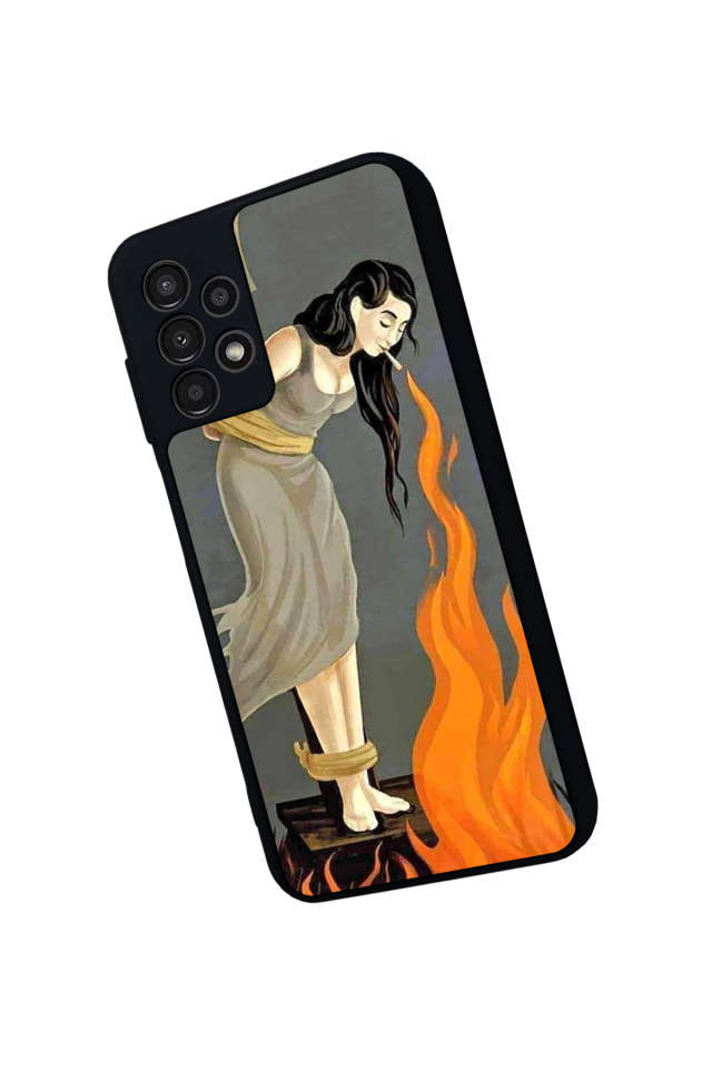Samsung Galaxy A23 Uyumlu Kalp Love Tasarımlı Glossy Premium Kılıf