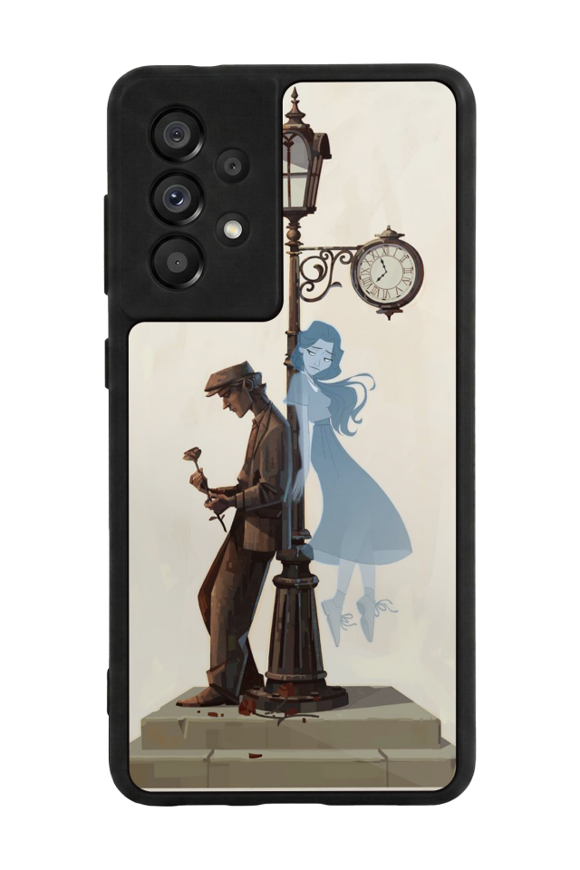 Samsung Galaxy A73 Uyumlu  Kalp Love Tasarımlı Glossy Premium Kılıf