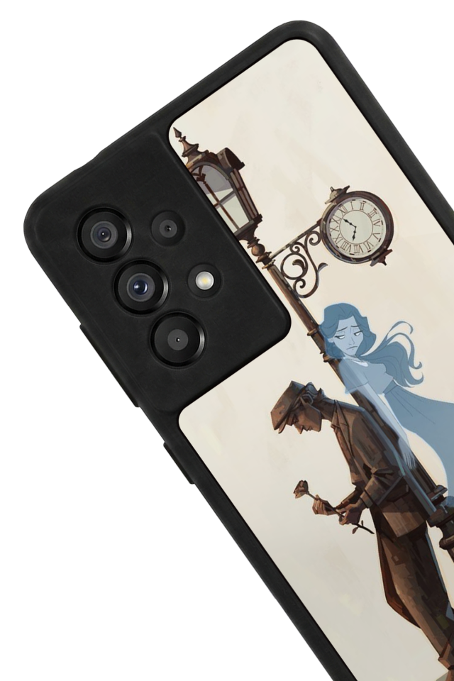 Samsung Galaxy A73 Uyumlu  Kalp Love Tasarımlı Glossy Premium Kılıf