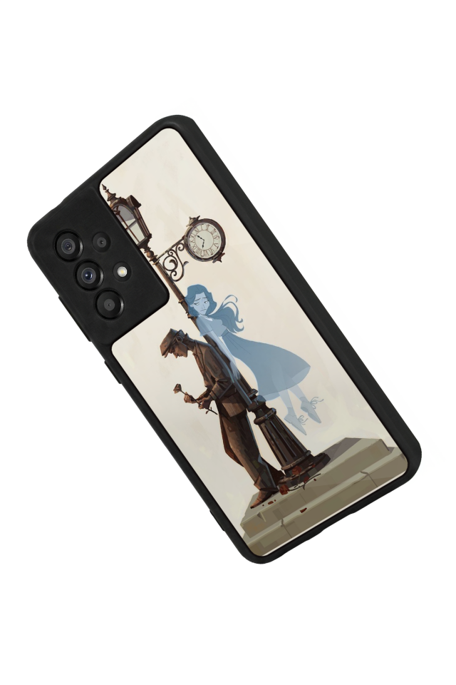 Samsung Galaxy A73 Uyumlu  Kalp Love Tasarımlı Glossy Premium Kılıf