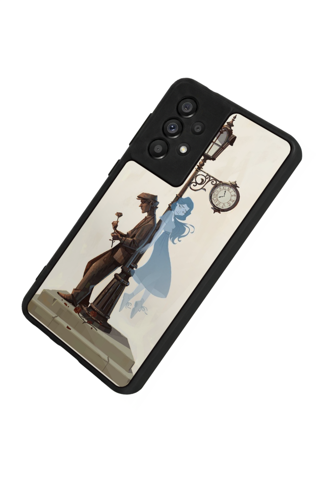 Samsung Galaxy A73 Uyumlu  Kalp Love Tasarımlı Glossy Premium Kılıf